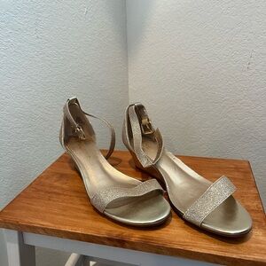 Dream Pairs Gold Strappy Heels